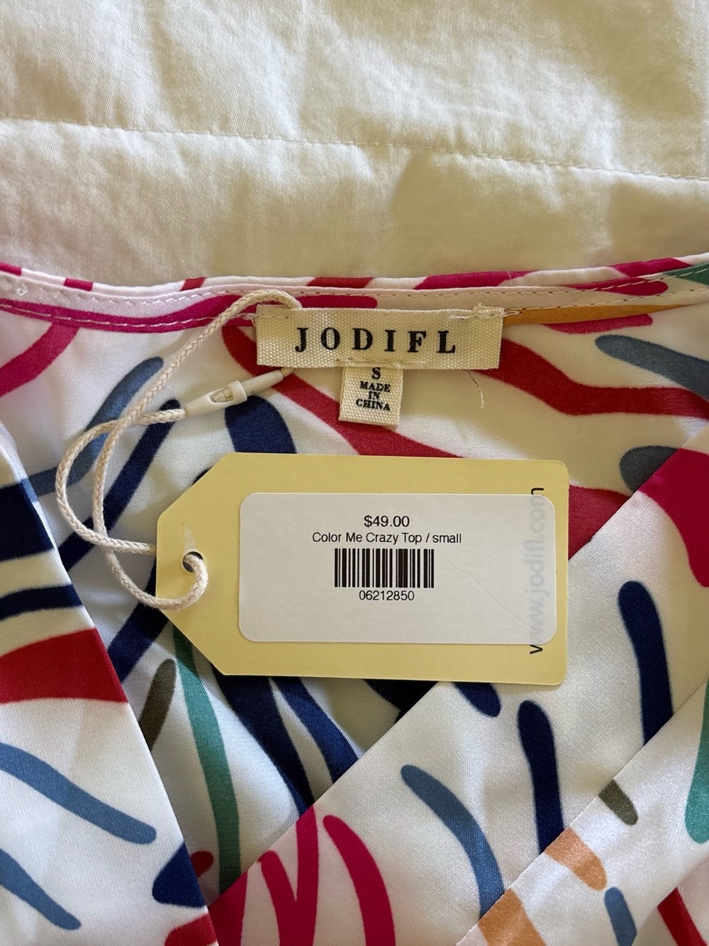 NWT Jodifl Color Me Crazy Top Size S